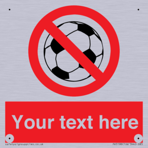 Custom No Ball Games Sign